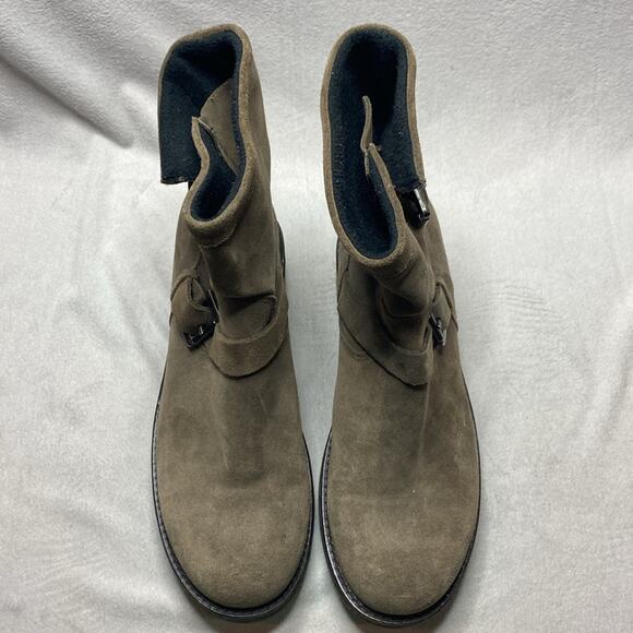 C La Canadienne Khaki Suede Leather Boots size 9.5 - Picture 2 of 8
